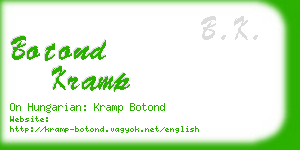 botond kramp business card